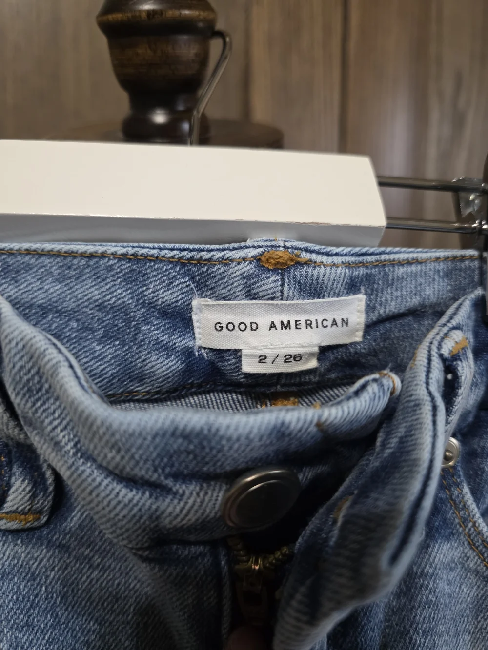 Good American Light Blue Wide-Leg High-Rise Jeans - Picture 3 of 4